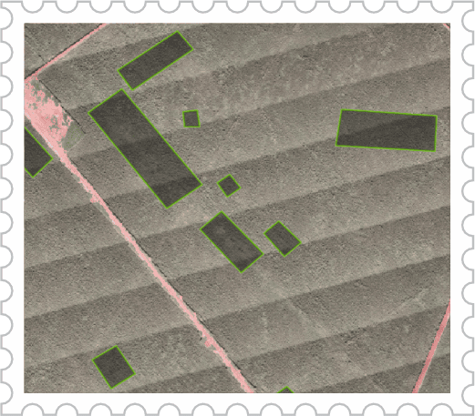 Mapa para catação via drone