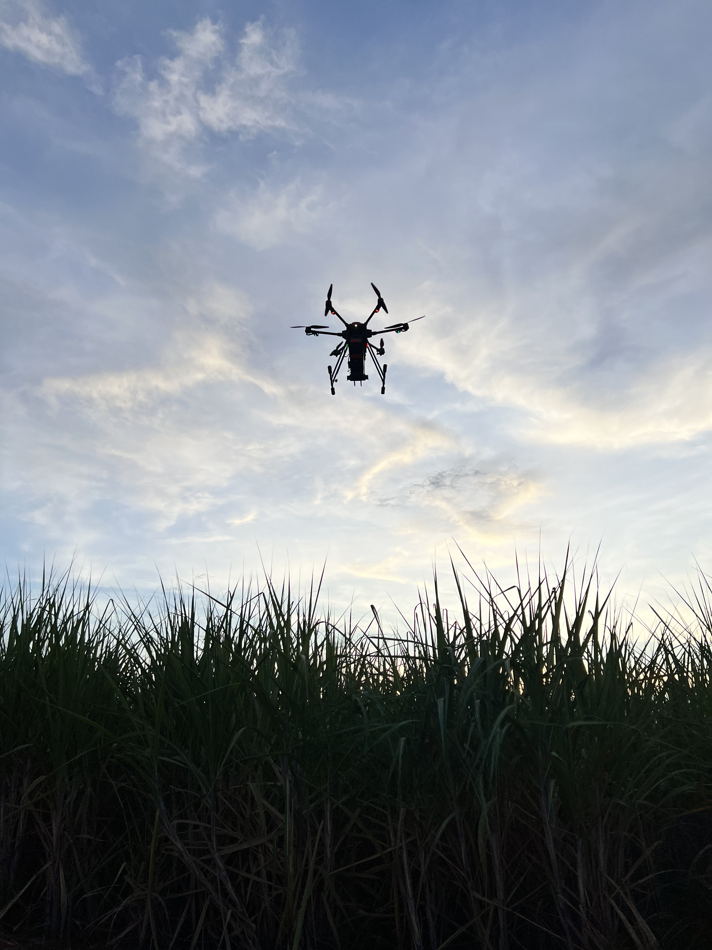 Operação com drone agrícola da M2 Drones Agrícolas — serviços de precisão no agronegócio