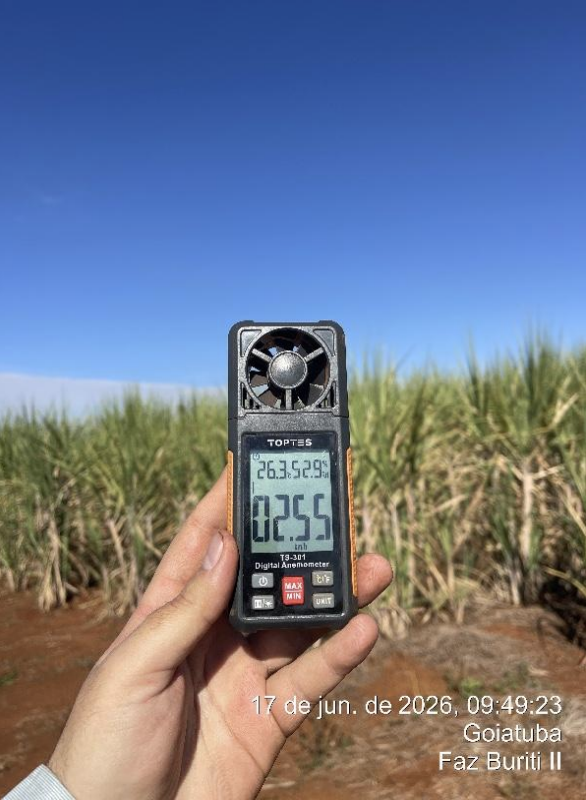 Condições climáticas para liberação de Trichogramma galloi