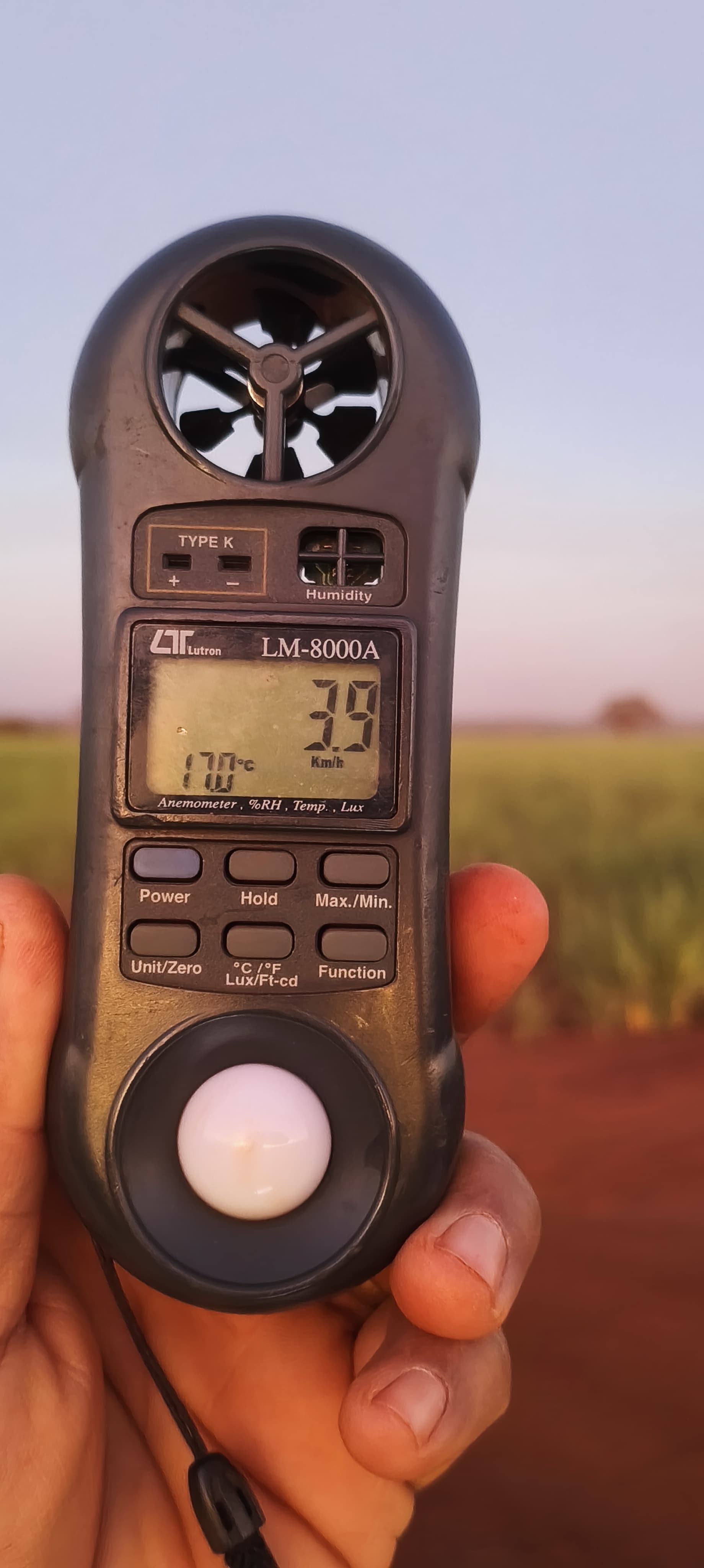 Medição climática em operação